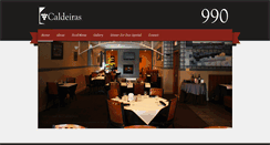 Desktop Screenshot of caldeirasrestaurant.com