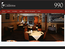 Tablet Screenshot of caldeirasrestaurant.com